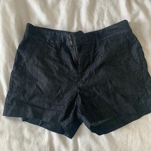 LOFT Navy Chambray Shorts